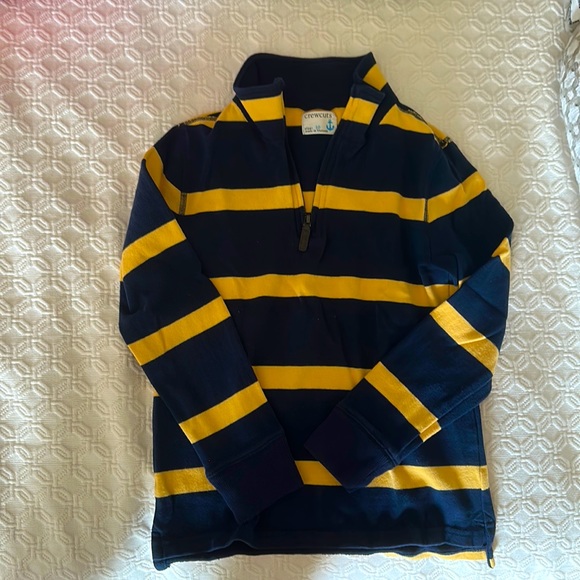 NWOT J Crew Crewcuts Three Quarter Zip Boys Sweatshirt Size 10 - Picture 1 of 2